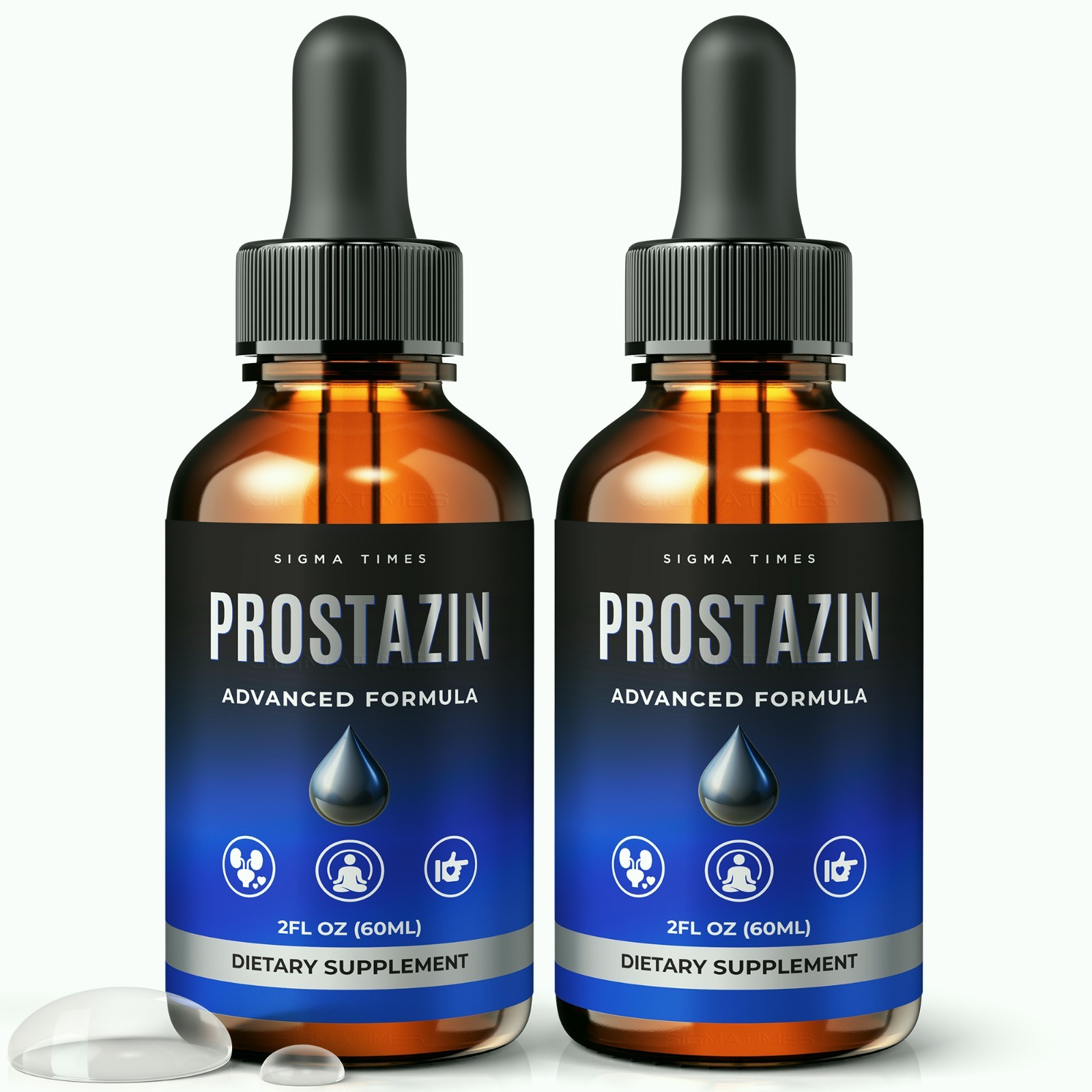 Prostazin Drops, Premium Prostate & Urinary Support Supplement for Men - 2 Pack