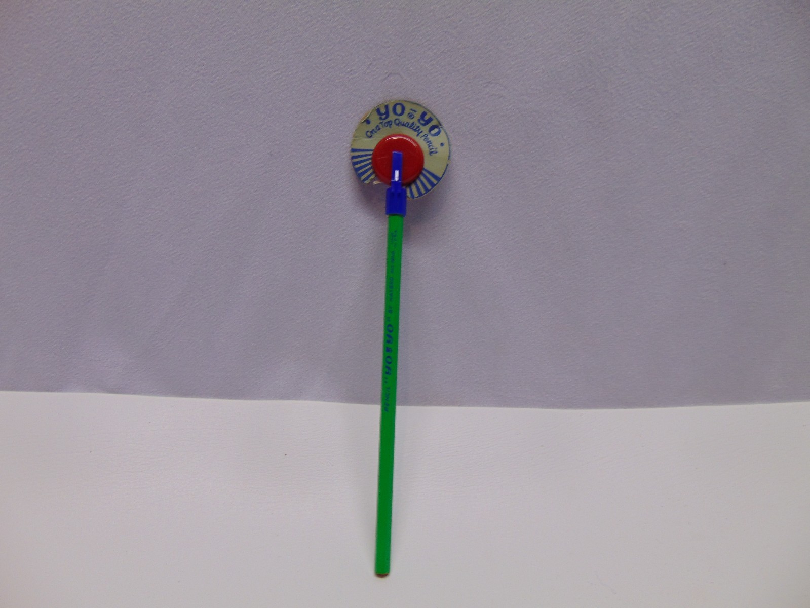 vintage Hasbro Yo-Yo green pencil unused 8" long USA