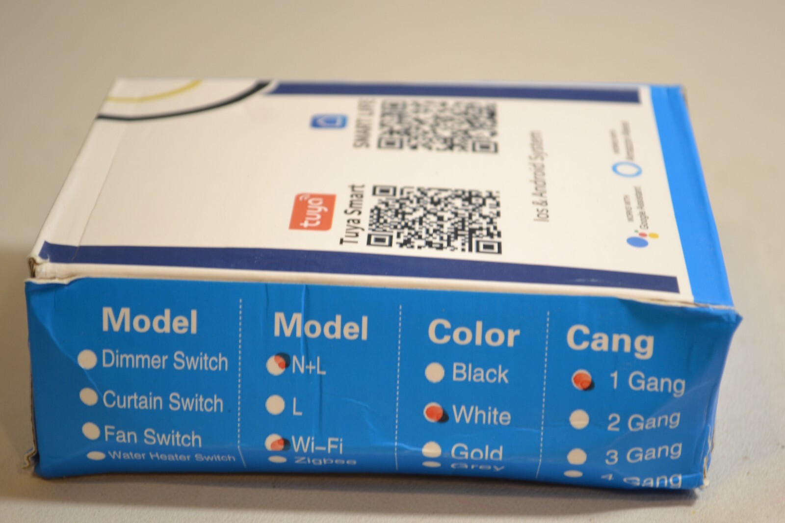 Smart Switch Model: N+L Wifi White 1 Gang