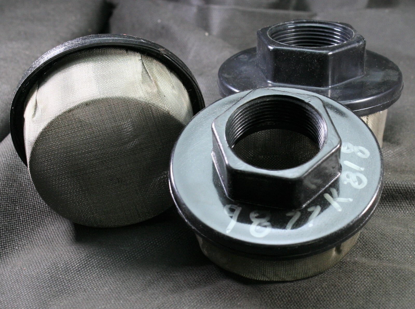 Three (3) Industrial Inlet Suction Strainer 9877K818 1-3/4" ID Mesh Screen NEW