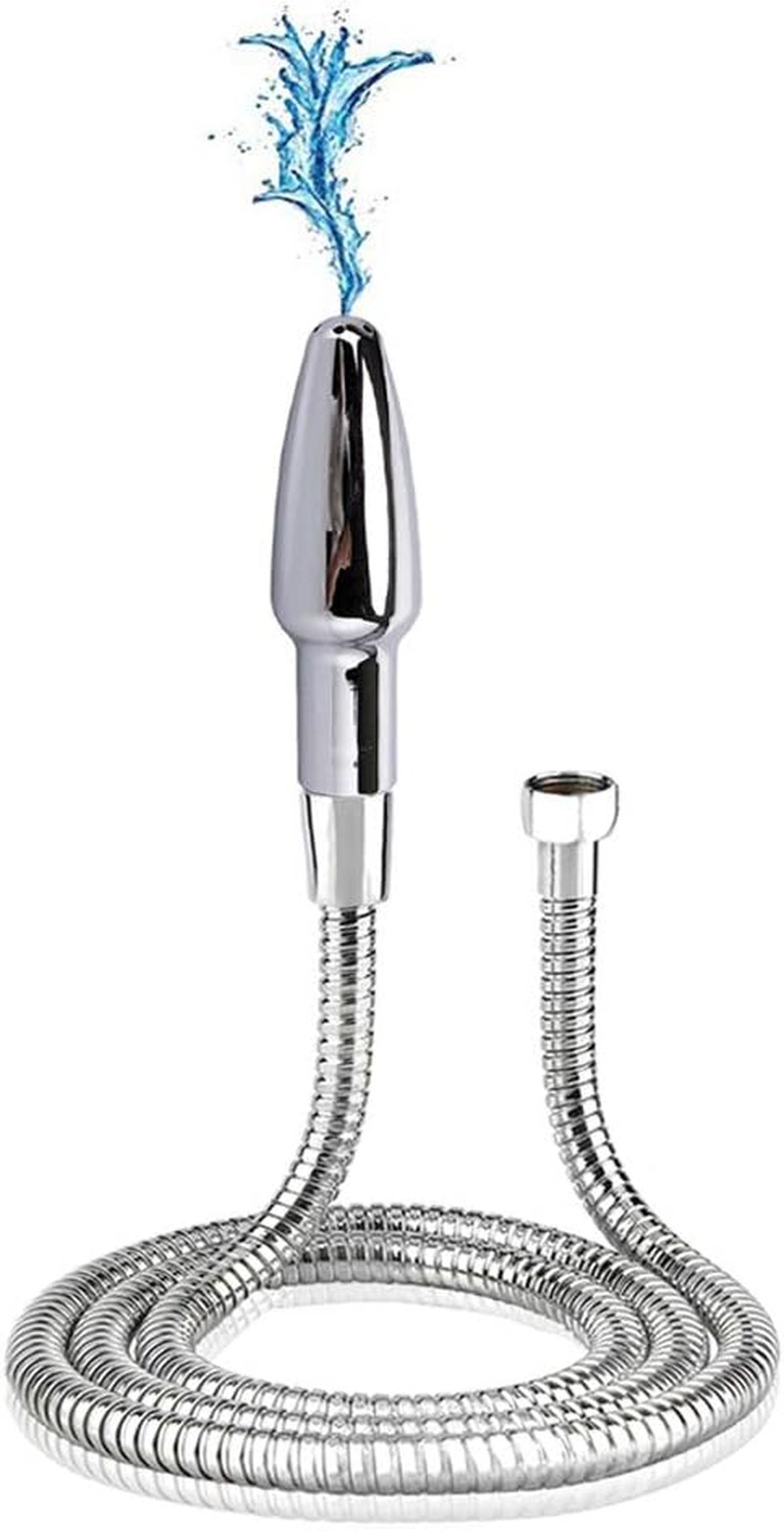 Deep Shower Douche Cleaning System with 59 Inch Shower Hose (Silver)