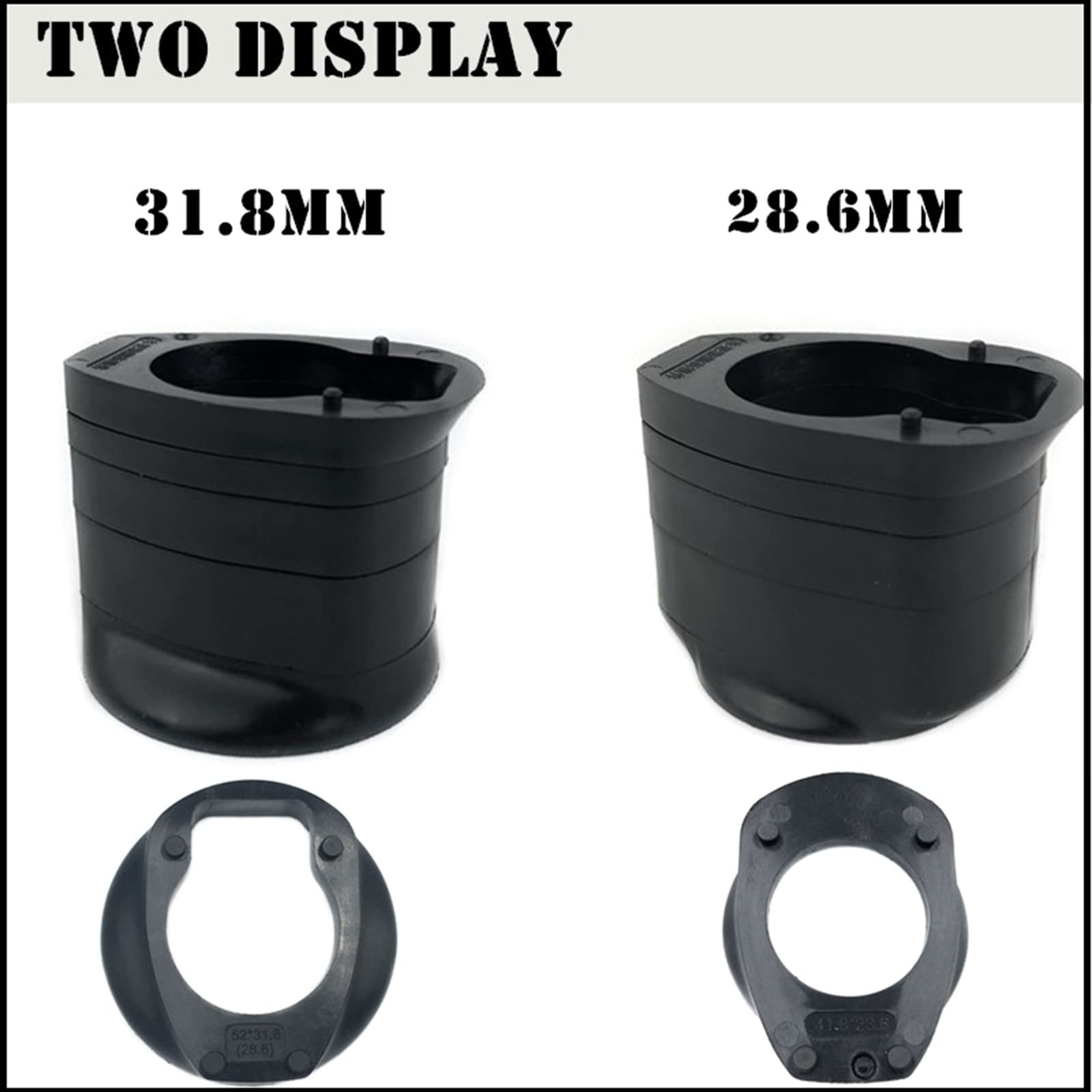 6Pcs/Set Headset Stem Spacer Set Black Bike Handlebar Spacers...