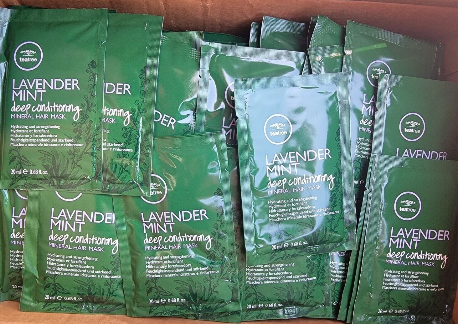 Paul Mitchell Tea Tree Lavender Mint Deep Conditioning Hair Mask 0.68oz 15-Pack