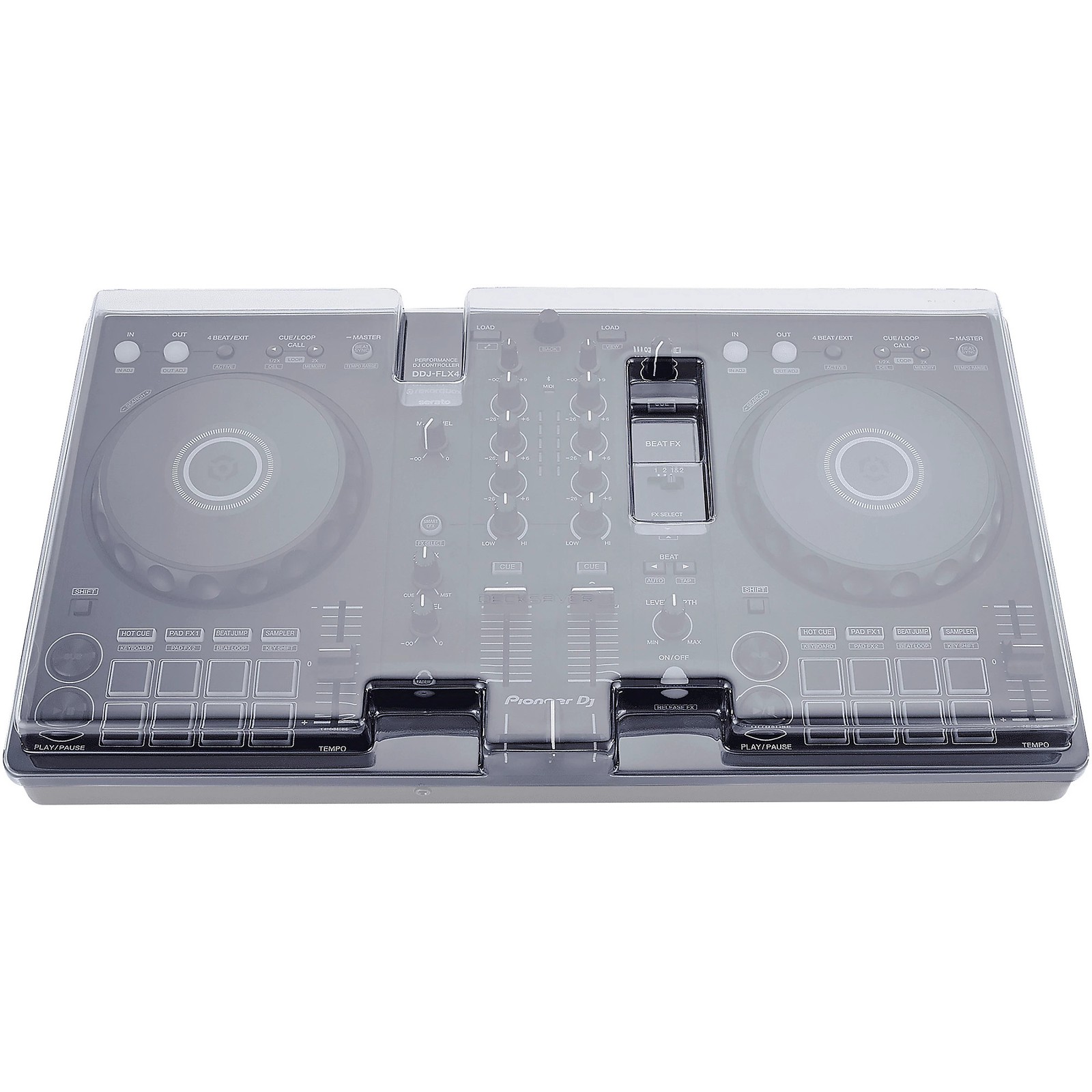 Decksaver Dust Cover LE for Pioneer DDJ-FLX4 Cover, Light Edition