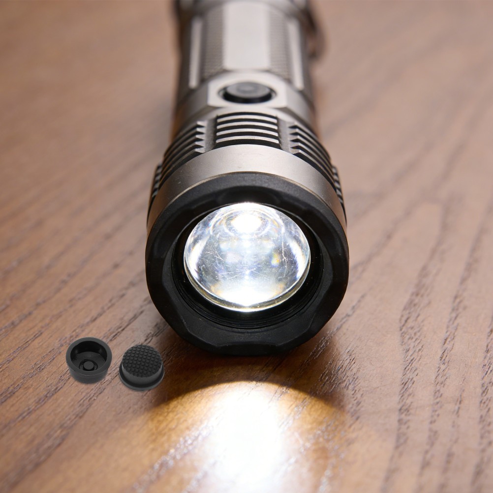 2 PCS Waterproof Rechargeable Flashlight Led Accessory Cap Electric Switch