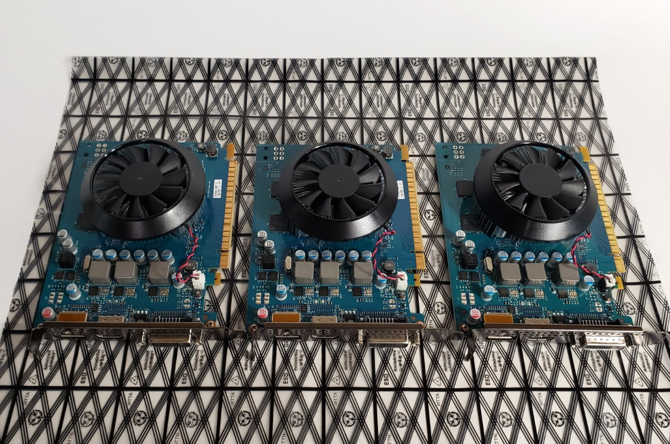 Lot of 3 Dell NVIDIA GeForce GTX 1050 2GB GDDR5 024k8h Graphic Cards