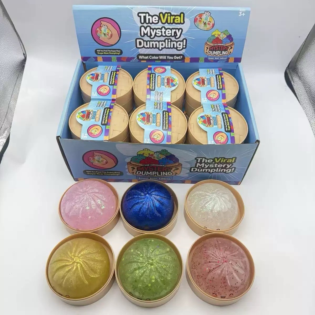 Mystery Squishy Bun Dumpling RARE GLITTER Limited Edition