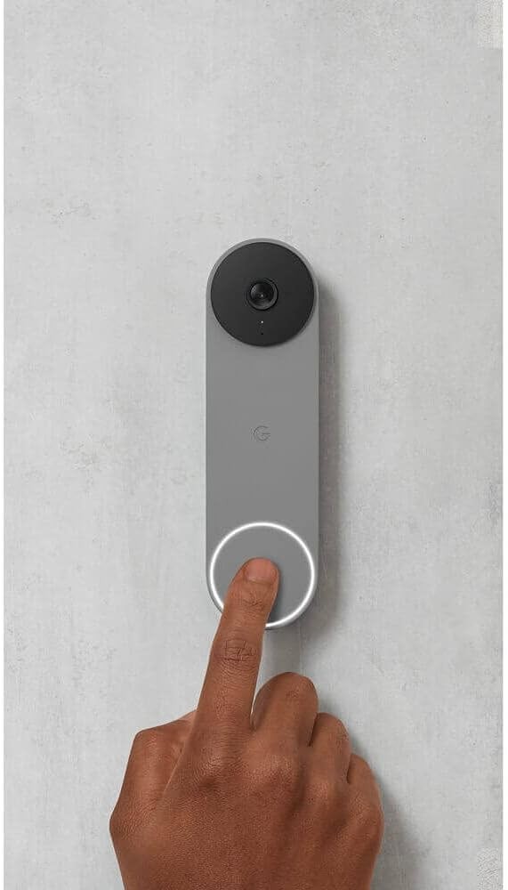 Google Nest Doorbell (Battery) Wireless Doorbell Security Camera Ash