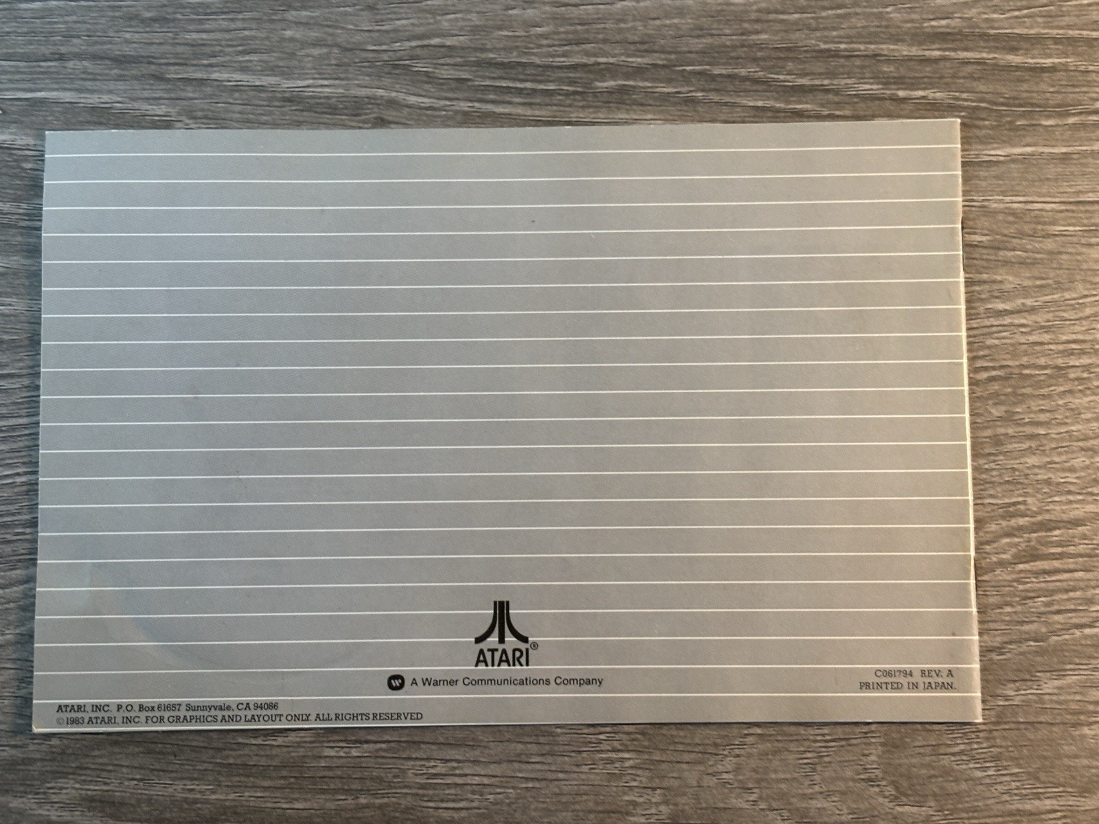 Untested Atari Touch Tablet Computer CX77 Missing Atari Artist software.
