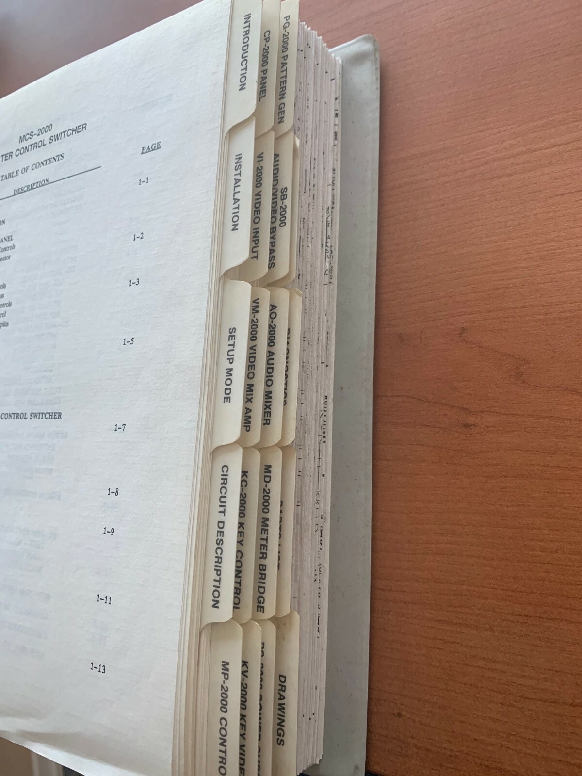 BTS MCS-2000 Master Control Switcher Technical Manual with Schematics & Drawings