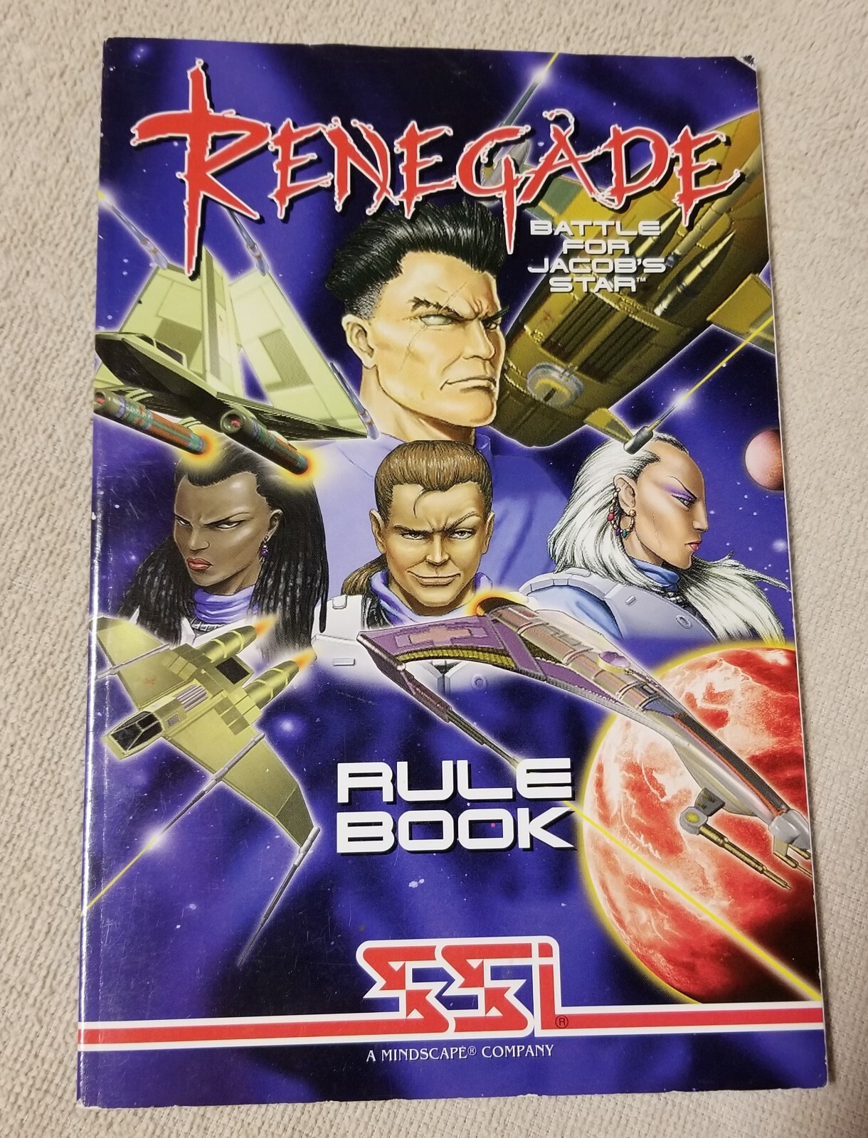 Renegade Battle for Jacobs Star Rulebook 1995 PC Game Strategic Simulations SSI