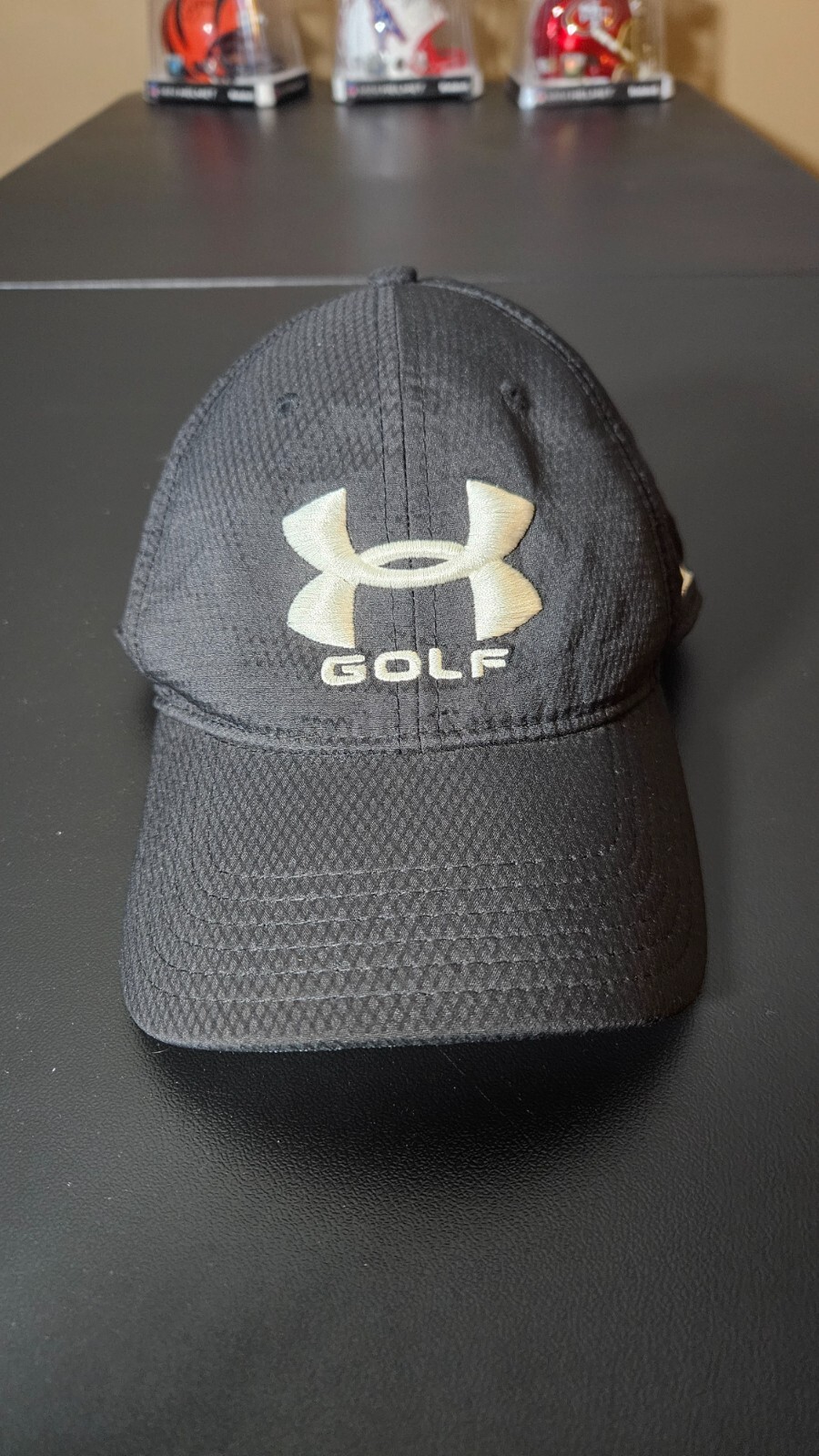 Stillwater Valley Golf Club Under Armour Heat Gear Black Strapback Golf Hat