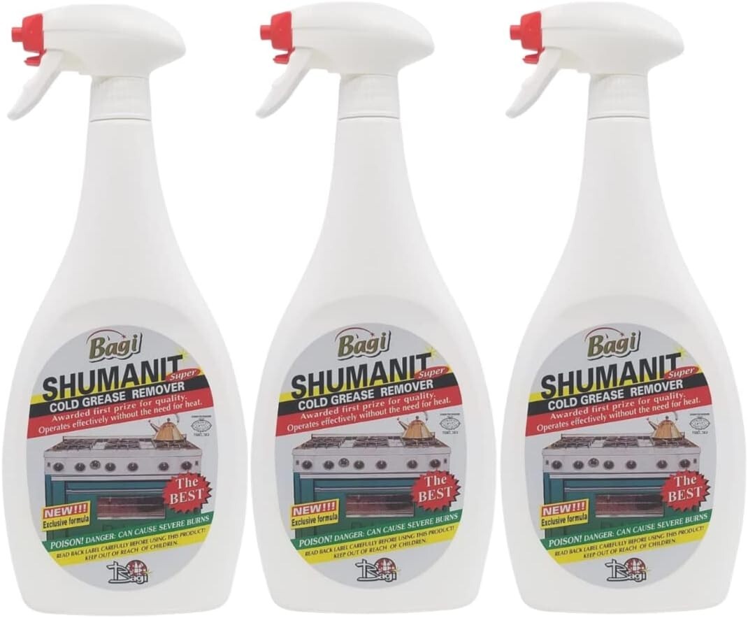 Shumanit Bagi Cold Grease Remover -Kosher For Passover 26.4 Fl oz Pack of 1, 2 &
