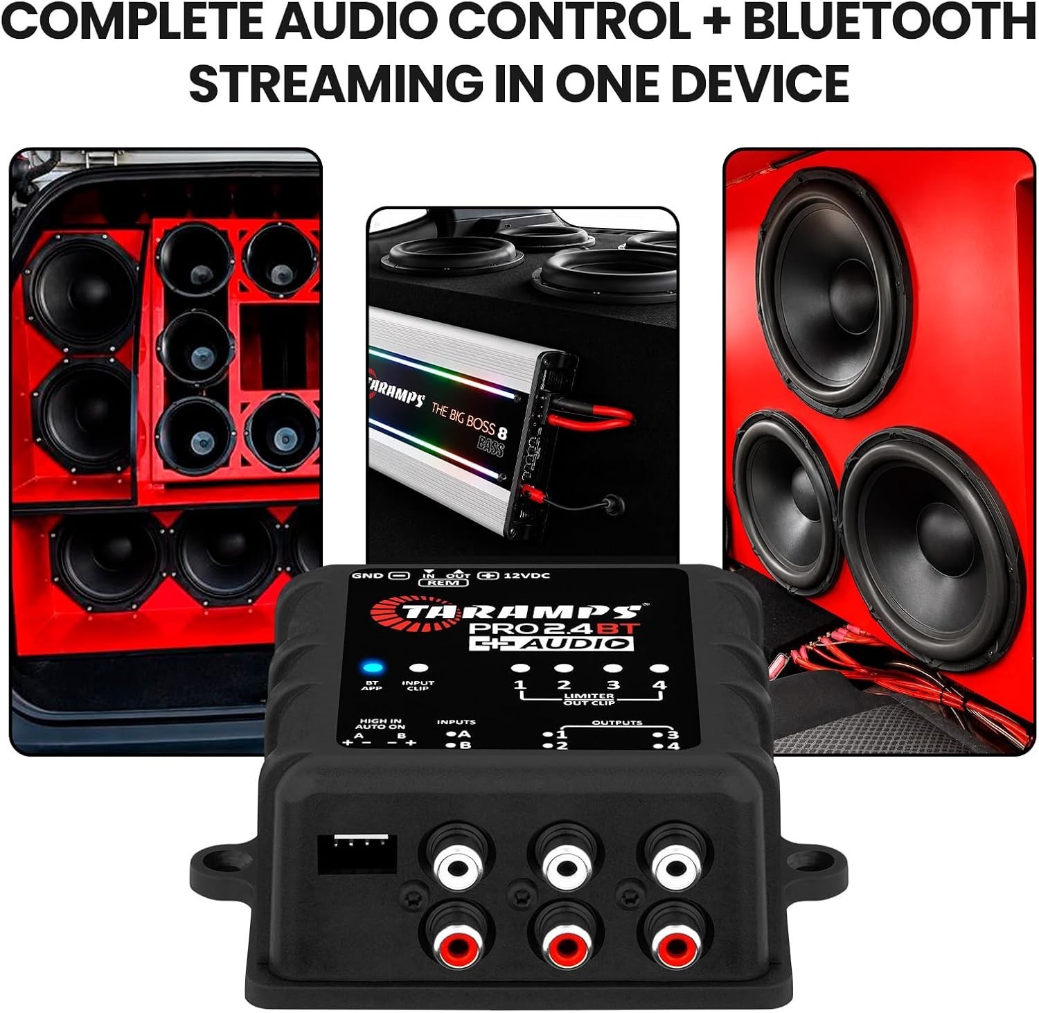 Taramps PRO 2.4BT + Audio Digital Audio Processor with Bluetooth Audio Player