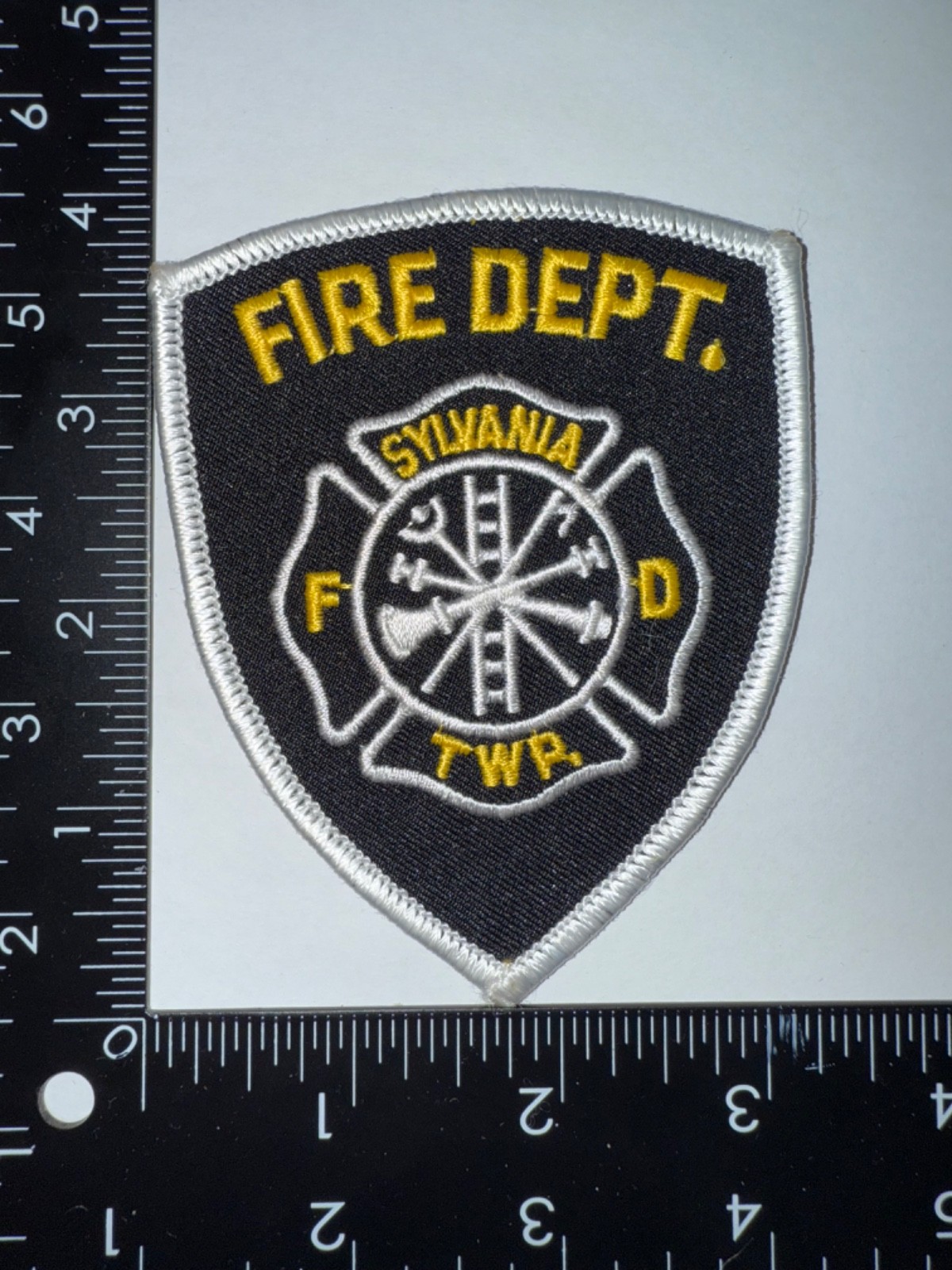 Sylvania Township TWP Ohio OH Fire Department Shoulder Patch Obsolete