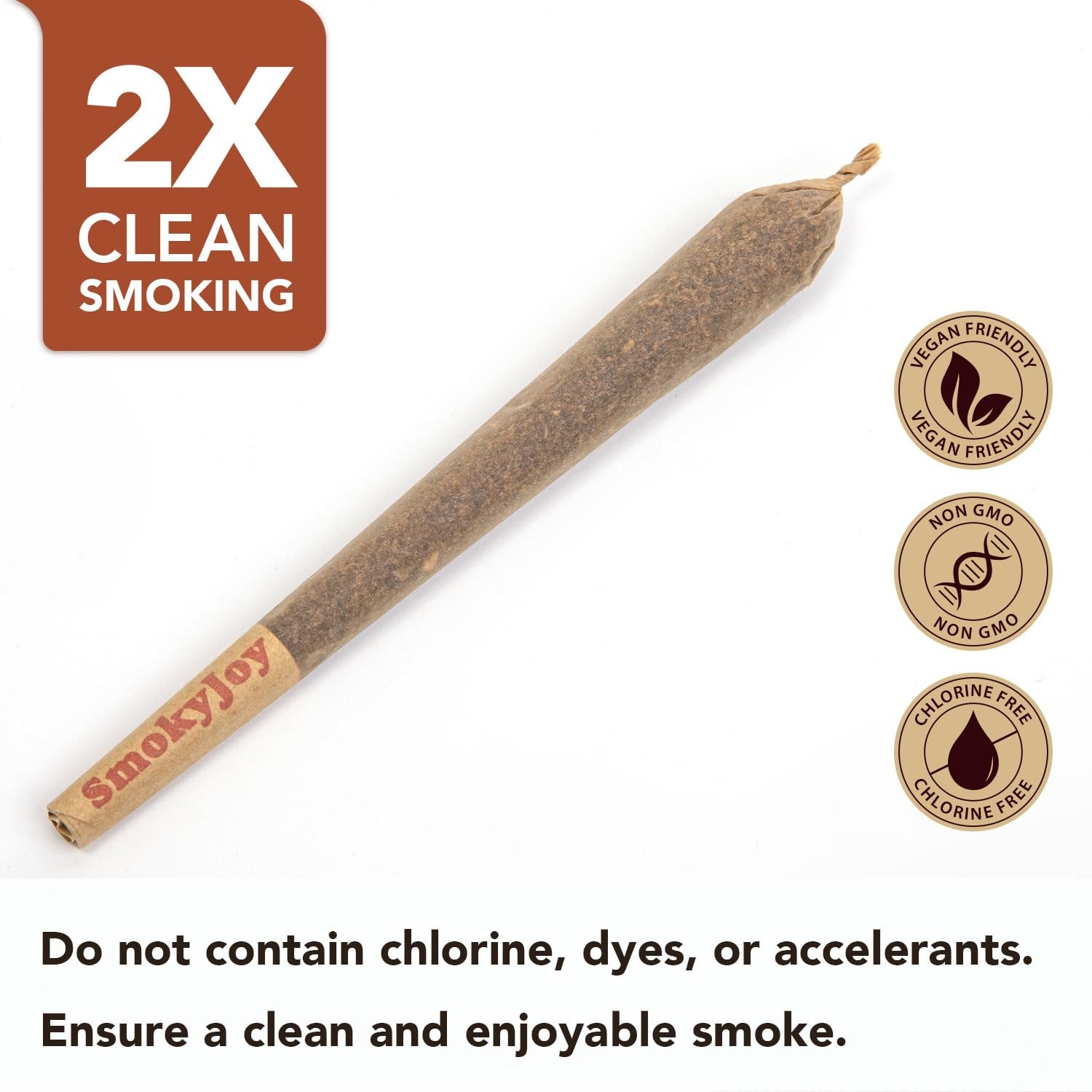 100 Pack Cones Pre Rolling Papers Rolled 1 1/4 Size Paper Cones - Preroll Pre...
