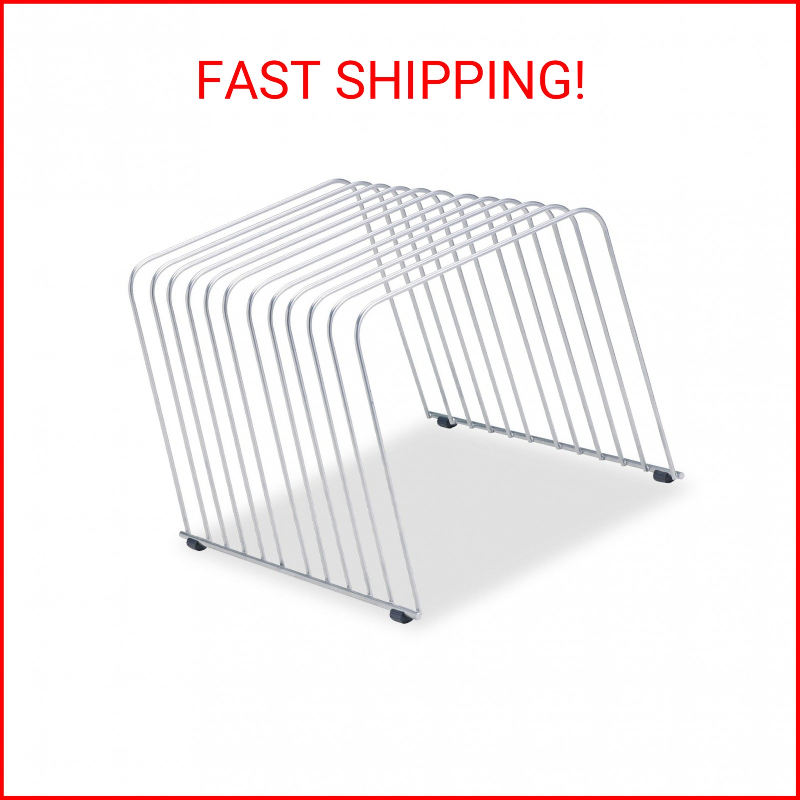 Fellowes Desktop Organizer, 11 Sections, 9" x 11.375" x 8", Wire, Silver (72012)