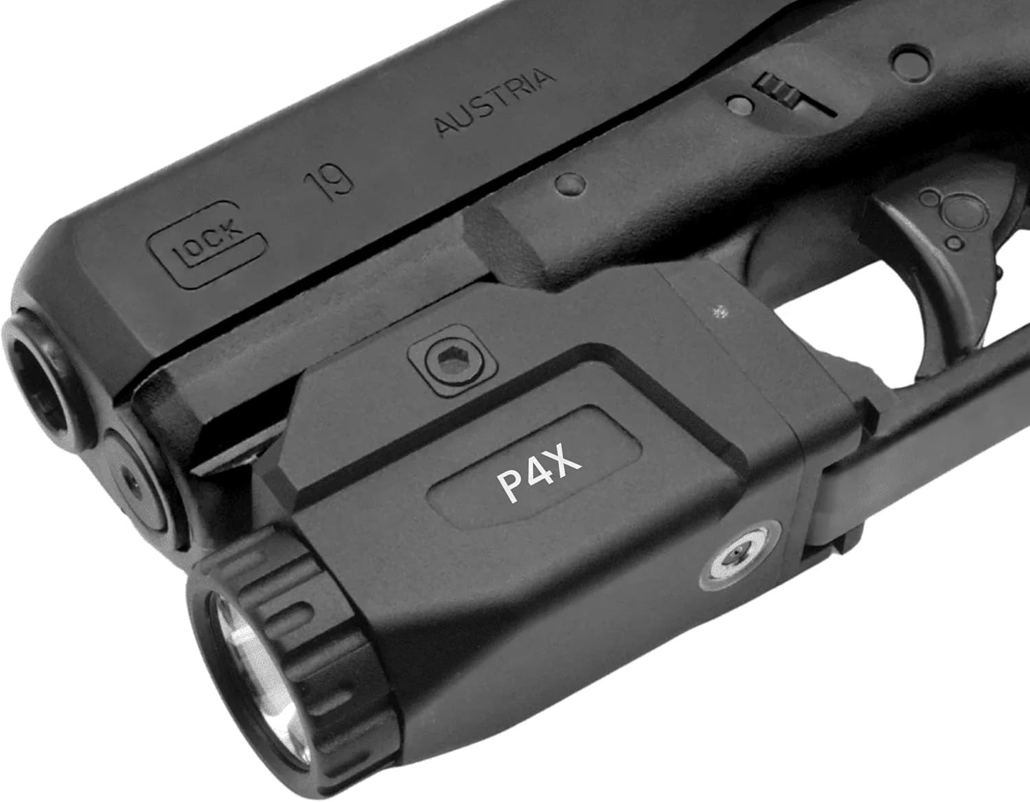 Hilight P4X + Glock 19 IWB Holster Combo - 1150 Lumen/22000 Candela Light