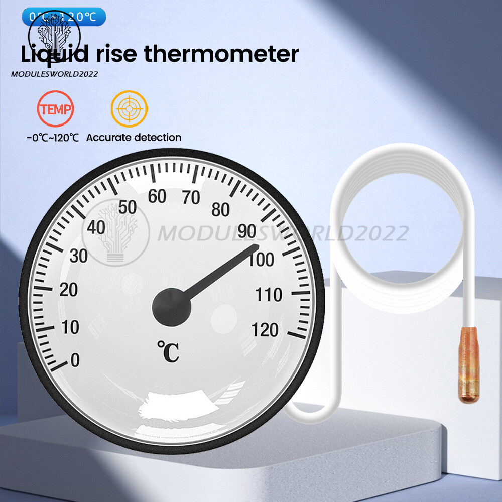 High Precision Household Pointer Liquid Rising Water Thermometer With Probe