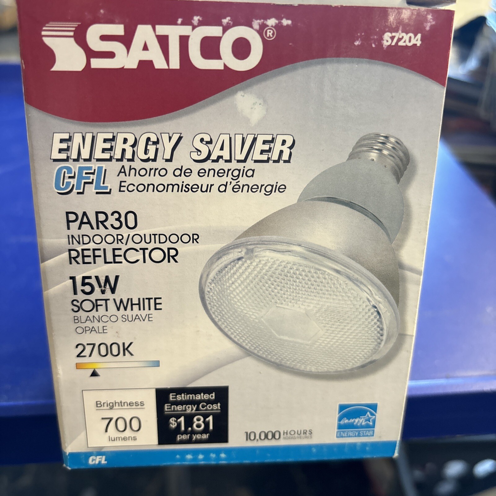 Sacco S7204 Energy Saver CFL PAR 30 Indoor Outdoor Reflector Bulb