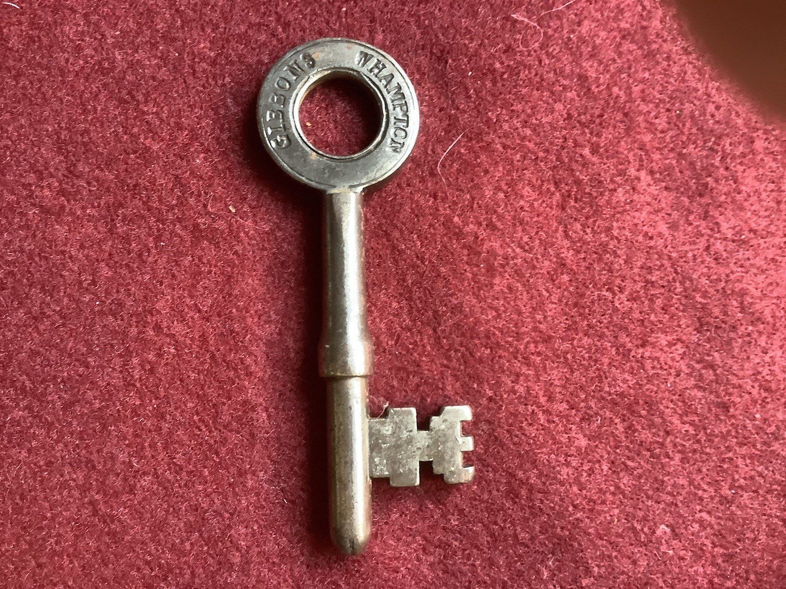 Gibbons - Wolverhampton Made Asylum / Jail Key Stamped S and No 16
