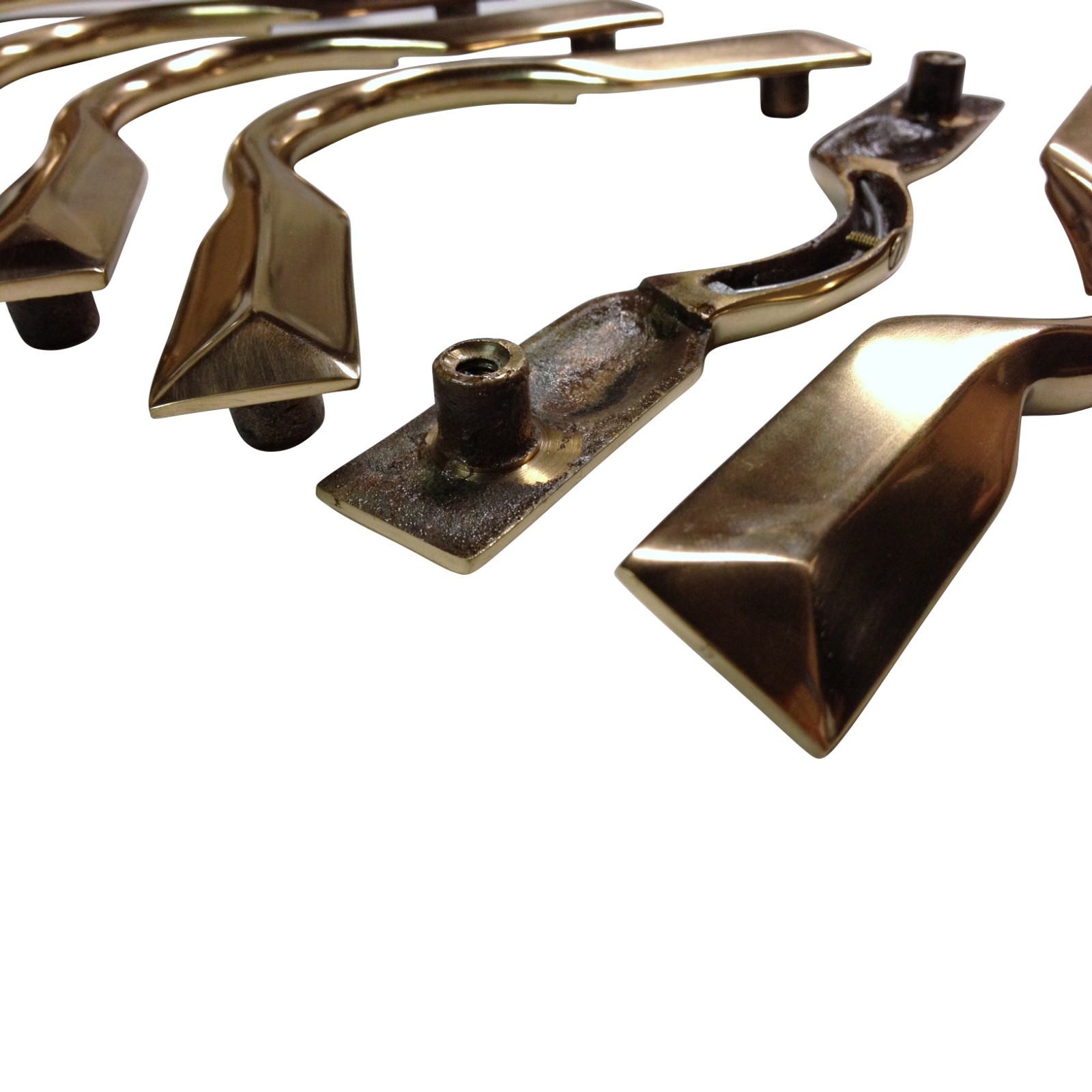QUALITY SOLID BRASS Pool Snooker Table Pocket Brackets Heavy boss Chisel