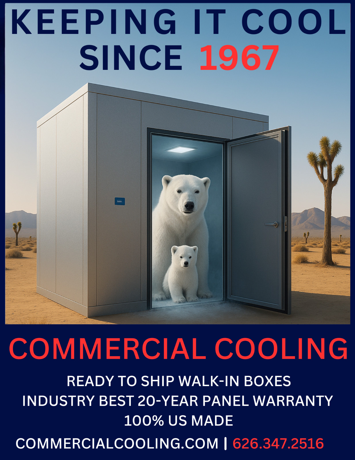 New NSF 10 x 12 Walk-in Cooler w/Refrigeration...100% US Made...$10,740 IN STOCK