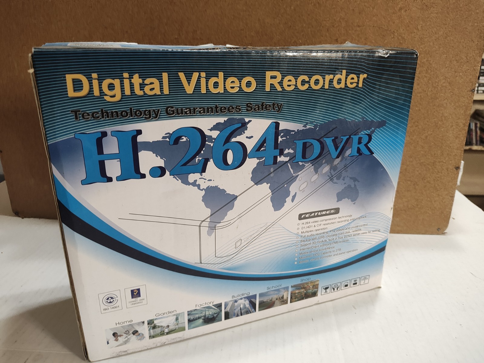 TIGERSECU 8-Channel H.264 DVR (Model TS-301D08-A) NEW IN BOX- NOS / PAL