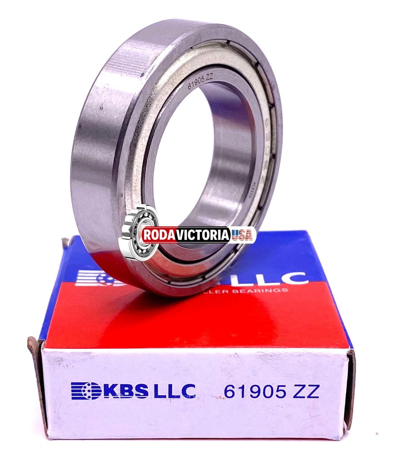 KBS 61905 ZZ Deep Groove Ball Bearing, Metal Shielded 6905 2Z 25x42x9 mm