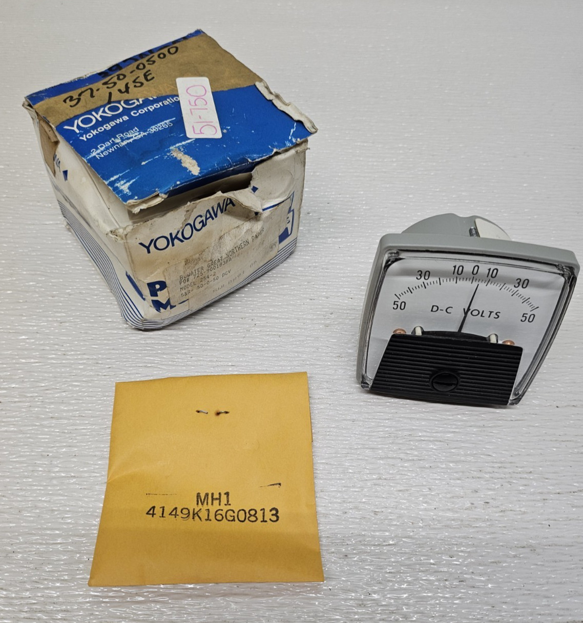 Yokogawa 254-2 Panel Meter 0-1500 D-C Volts