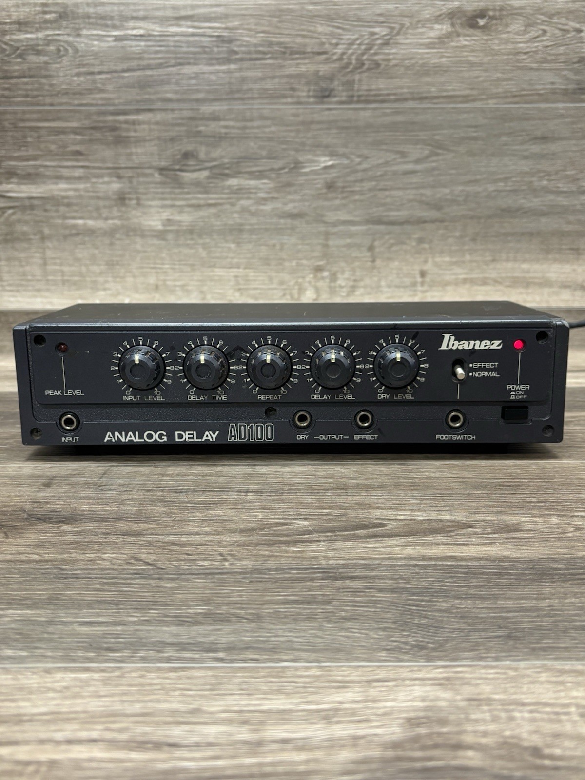 Vintage Ibanez AD100 Analog Delay Unit 1/2 Rack Guitar Pedal