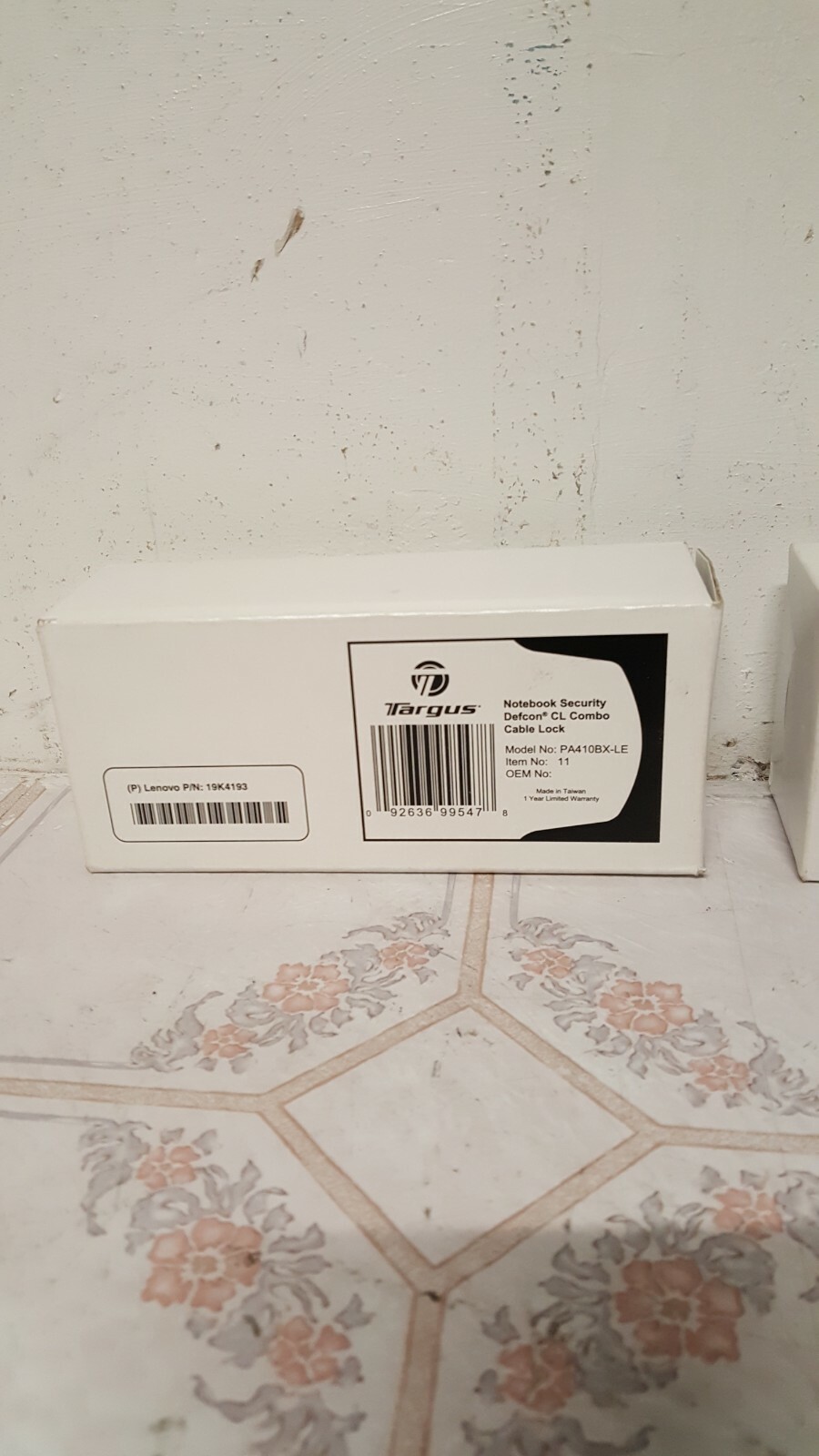 2X Targus Notebook Security Defcon CL Combo Cable Lock w/Base Plate PA410BX-LE