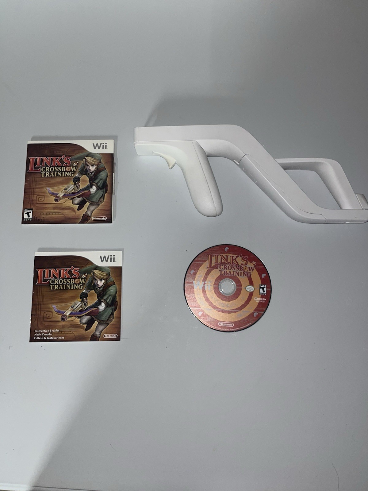 Link's Crossbow Training w/ Wii Zapper CIB, Nintendo Wii, TESTED