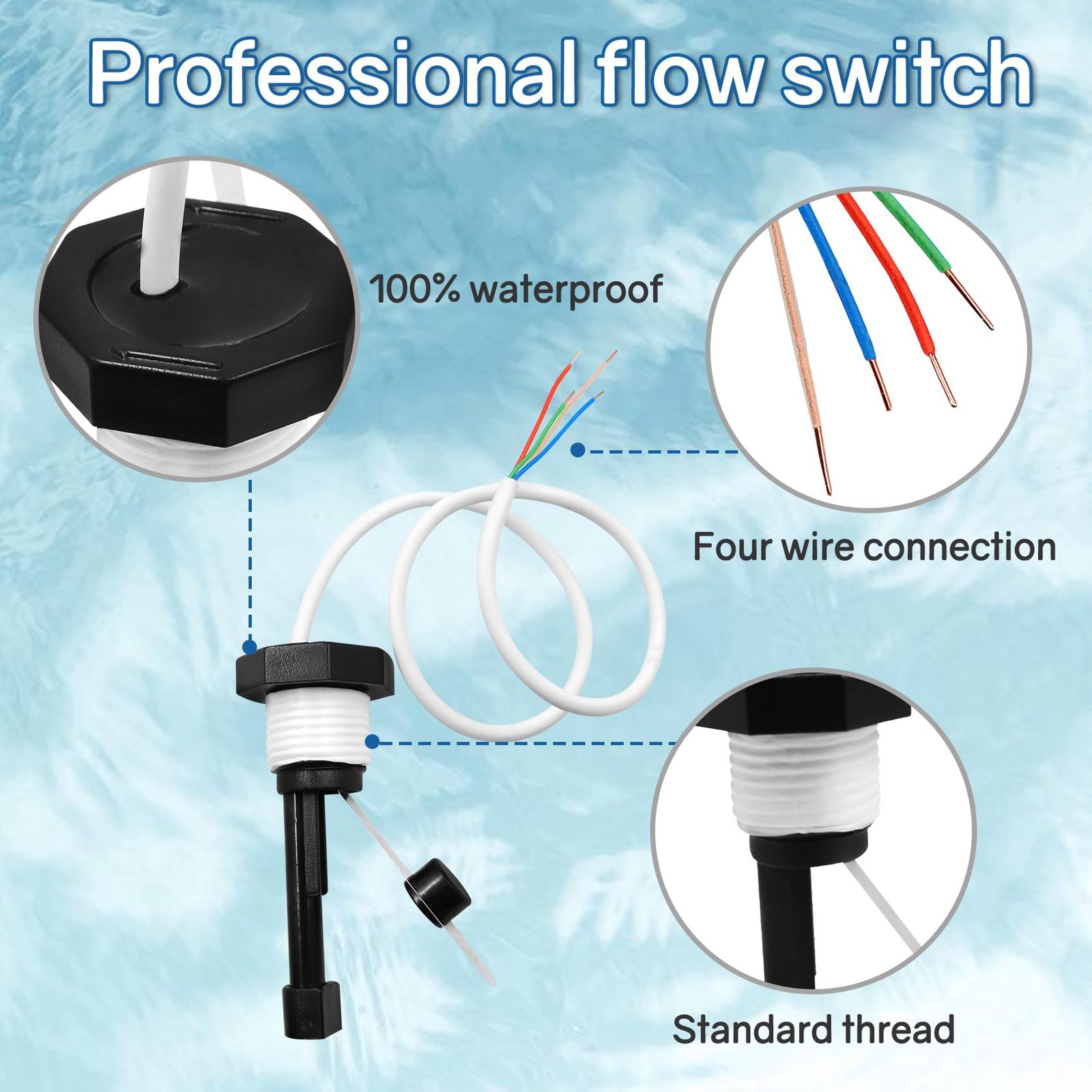 Bootuu Flow Switch for Intellichlor Ic40, 520736 Sensor...