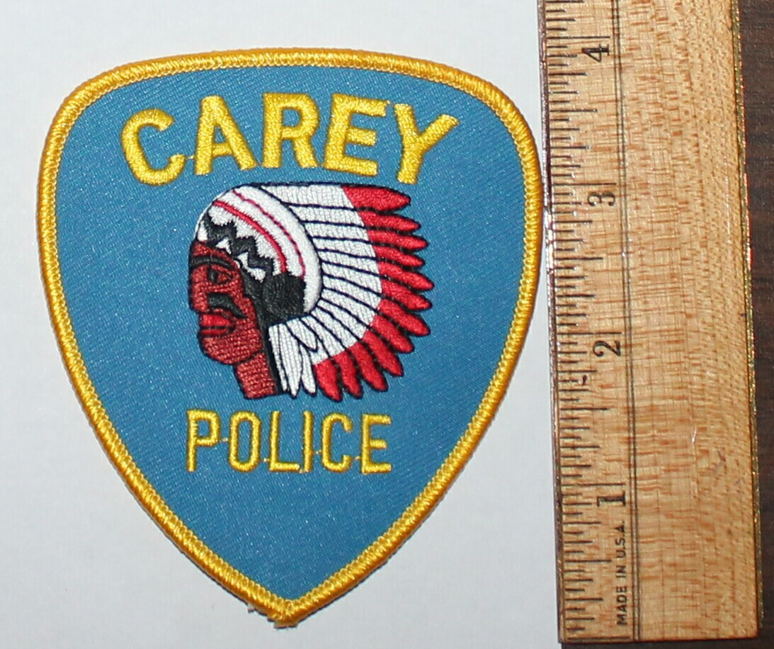 CAREY POLICE Illinois Indian Chief ILL IL PD patch