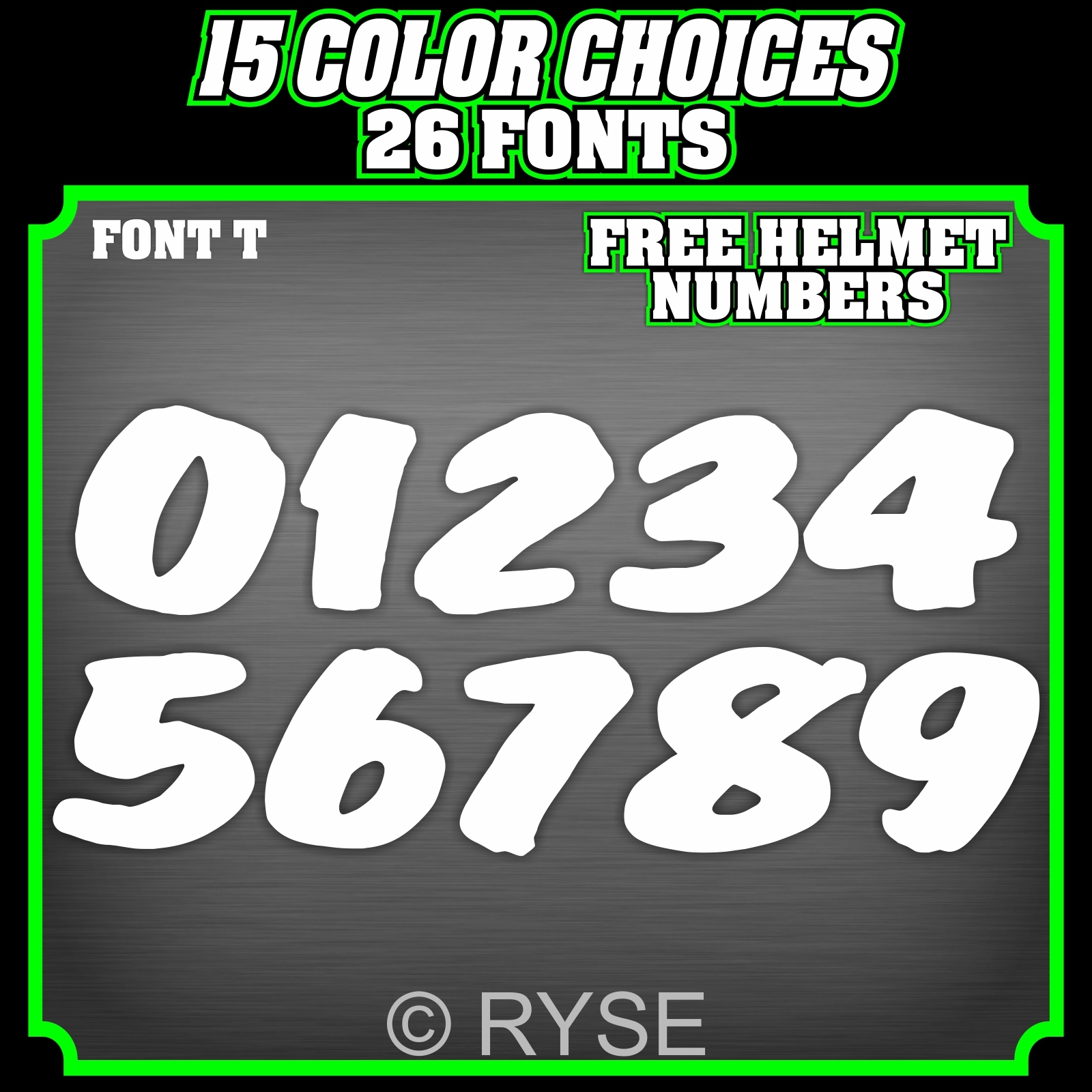 MOTOCROSS Motorcycle Number Plate **SET OF 3** Decals Sticker MX ATV Dirt Bike