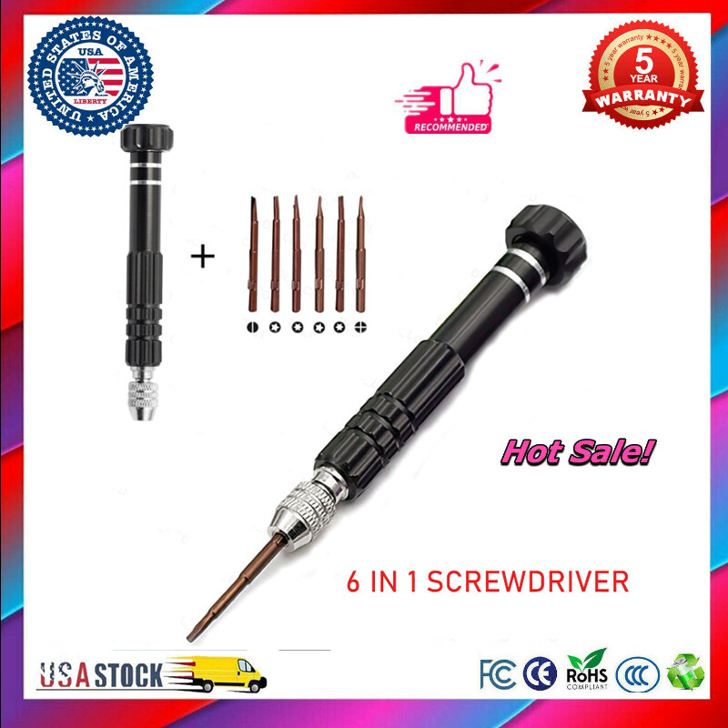 6 in 1 Torx Screwdriver For Watch iPhone Tool Micro Screw Cellphone Repair Set