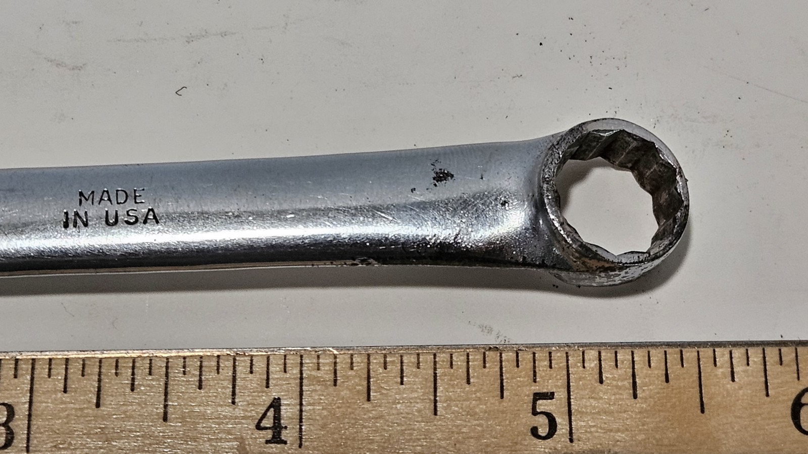 Vtg Snap On OEX-140 Combo Wrench 7/16"