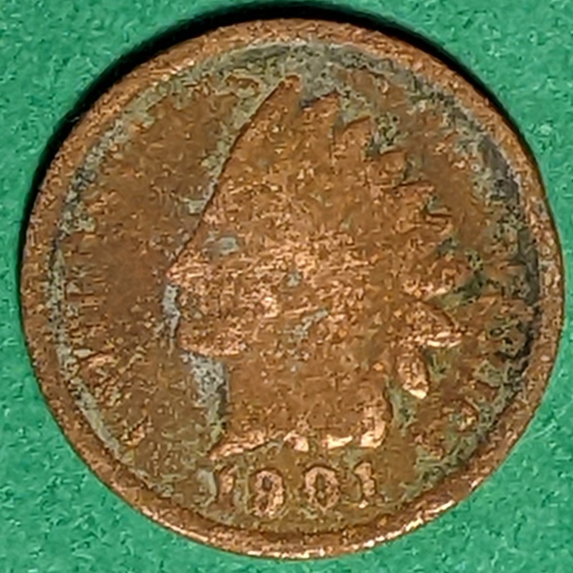 1901 Indian Head Cent. Free shipping!