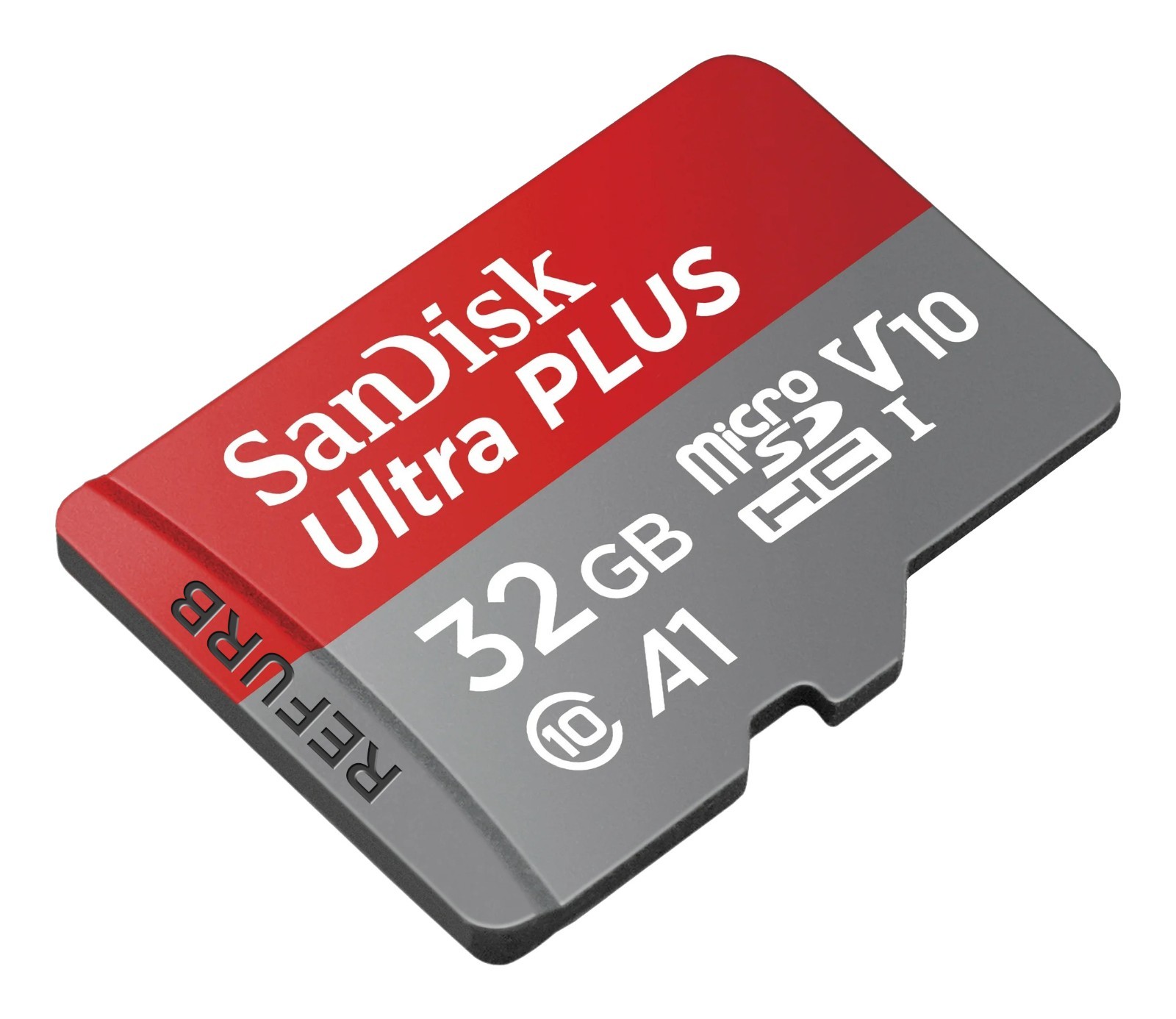 SanDisk - Ultra PLUS 32GB microSDHC UHS-I Memory Card U