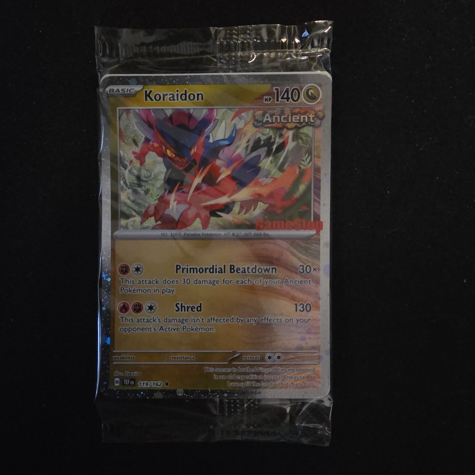 Koraidon Gamestop Promo 119/162 Miscellaneous Cards & Reverse Holo Sealed