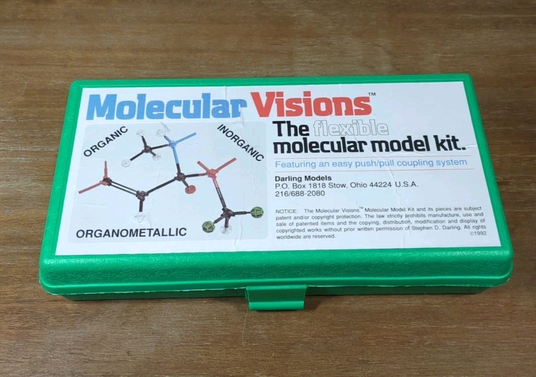 Molecular Visions Flexible Molecular Model Kit Organic Inorganic Push Pull Set