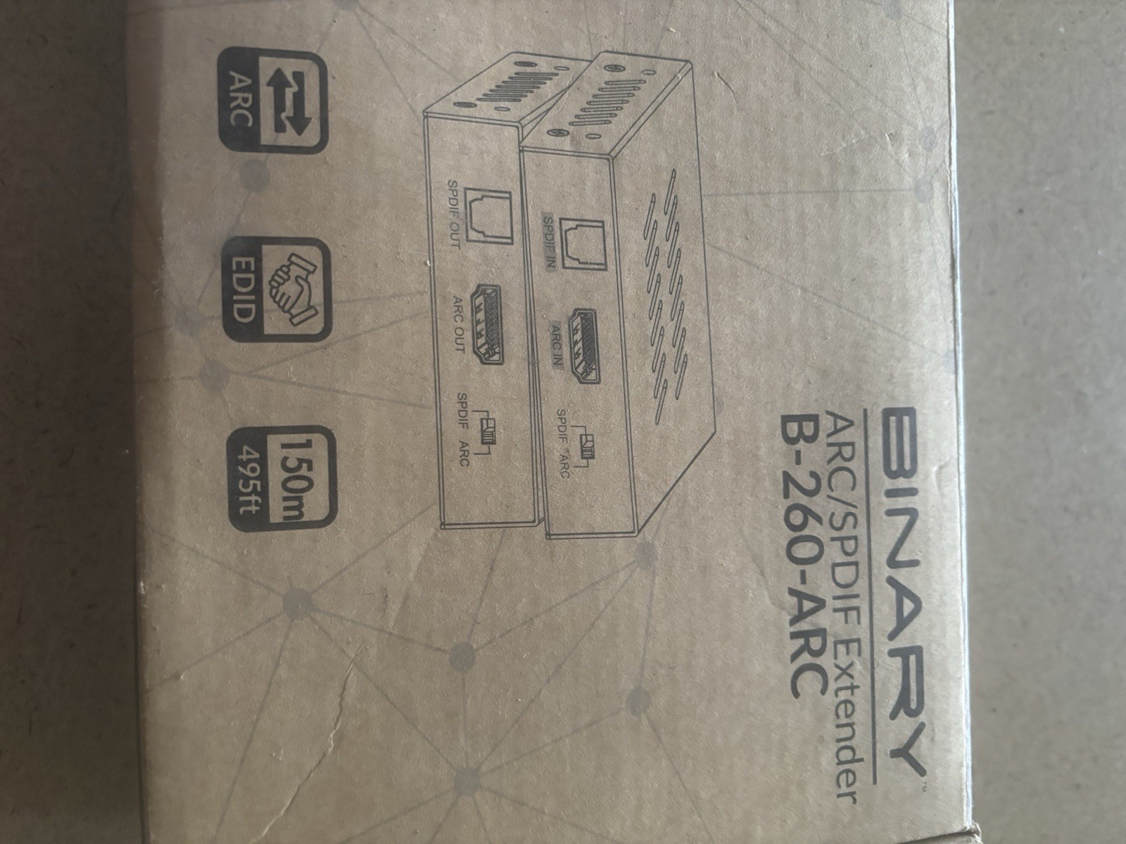 Binary B-260-ARC Audio Return Extender for HDMI Arc and S/Pdif