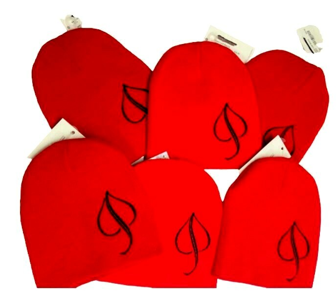 $150 Set of Six (6) Winter Beanie Hats Adult Unisex NWT Red Leaf Ski Snow OSFA