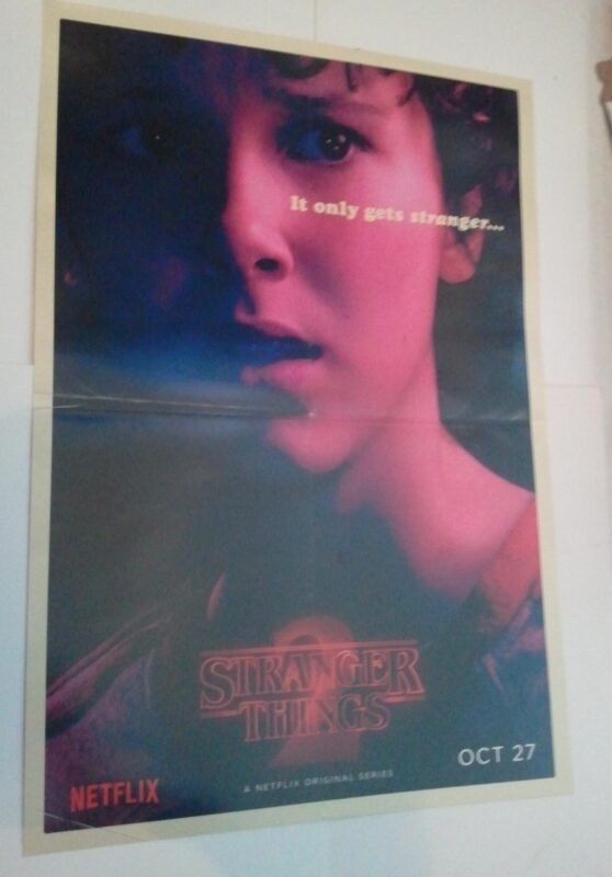 Stranger Things Promo Poster Netflix It Only Gets Stranger  Millie Bobby Brown x