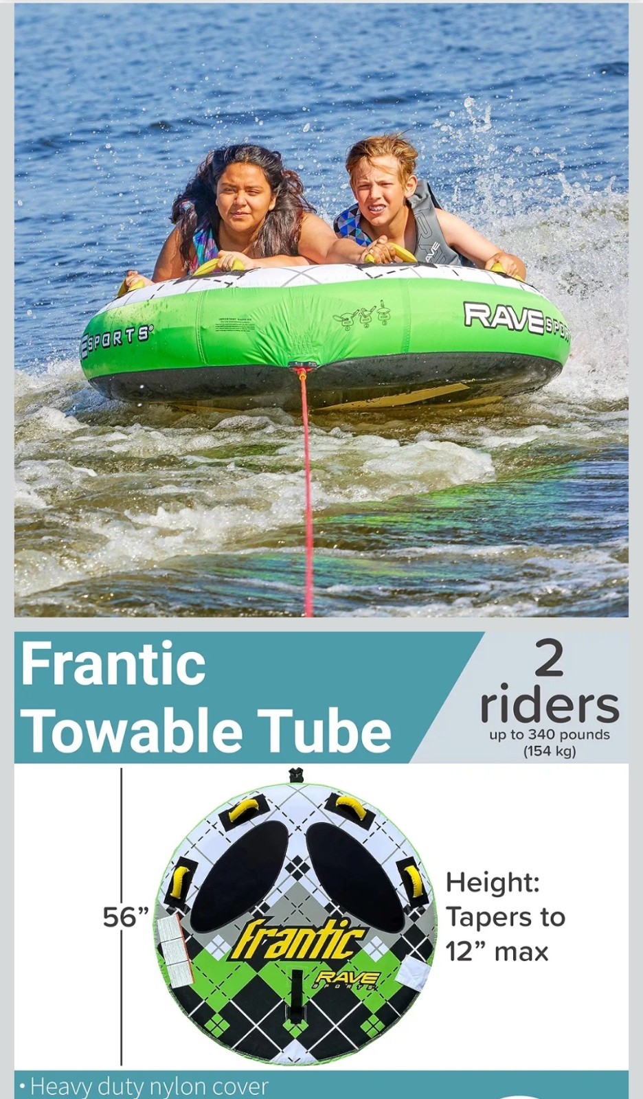 towable tube for boating 2 Persons