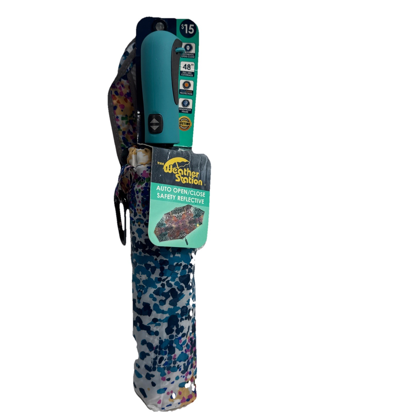 The Weather Station Automatic Open /Close Multicolor Umbrella