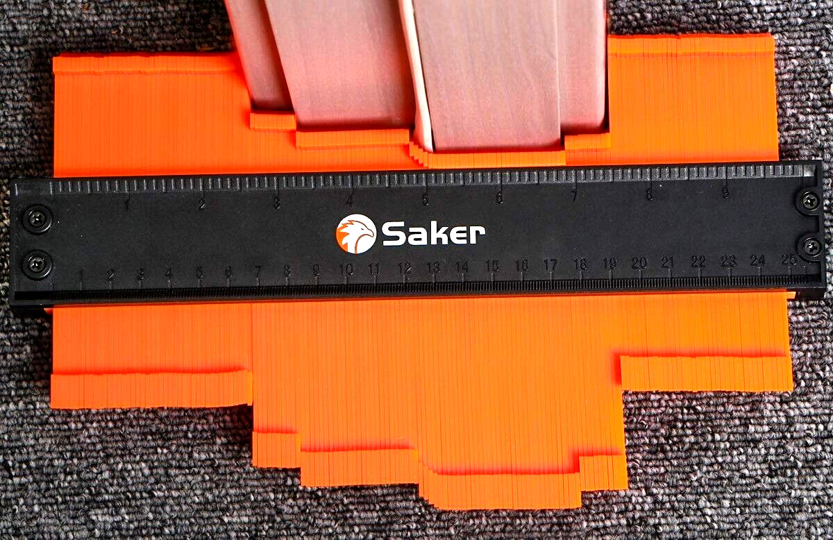 NEW Saker CONTOUR GAUGE TOOL WOOD CUTTING TOOL 10" COPY, LOCK & TRACE