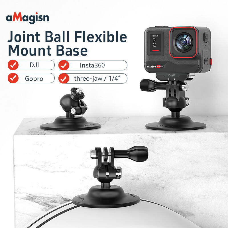 Universal 360° Rotation Mount Base Adapter for DJI/GoPro/Insta360 Action Camera