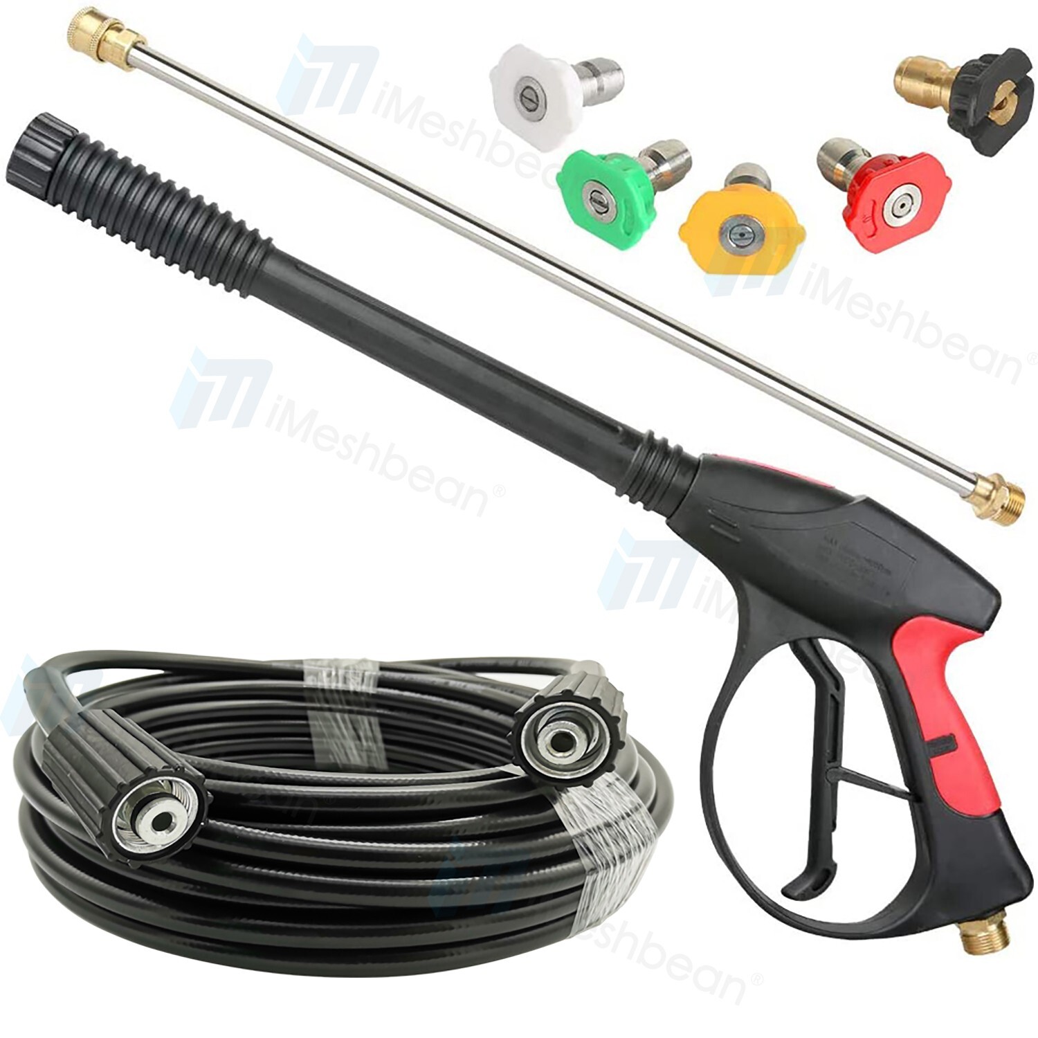 SPRAY GUN WAND LANCE & TIPS For Power Pressure Washer Water Pumps to 4000 PSI